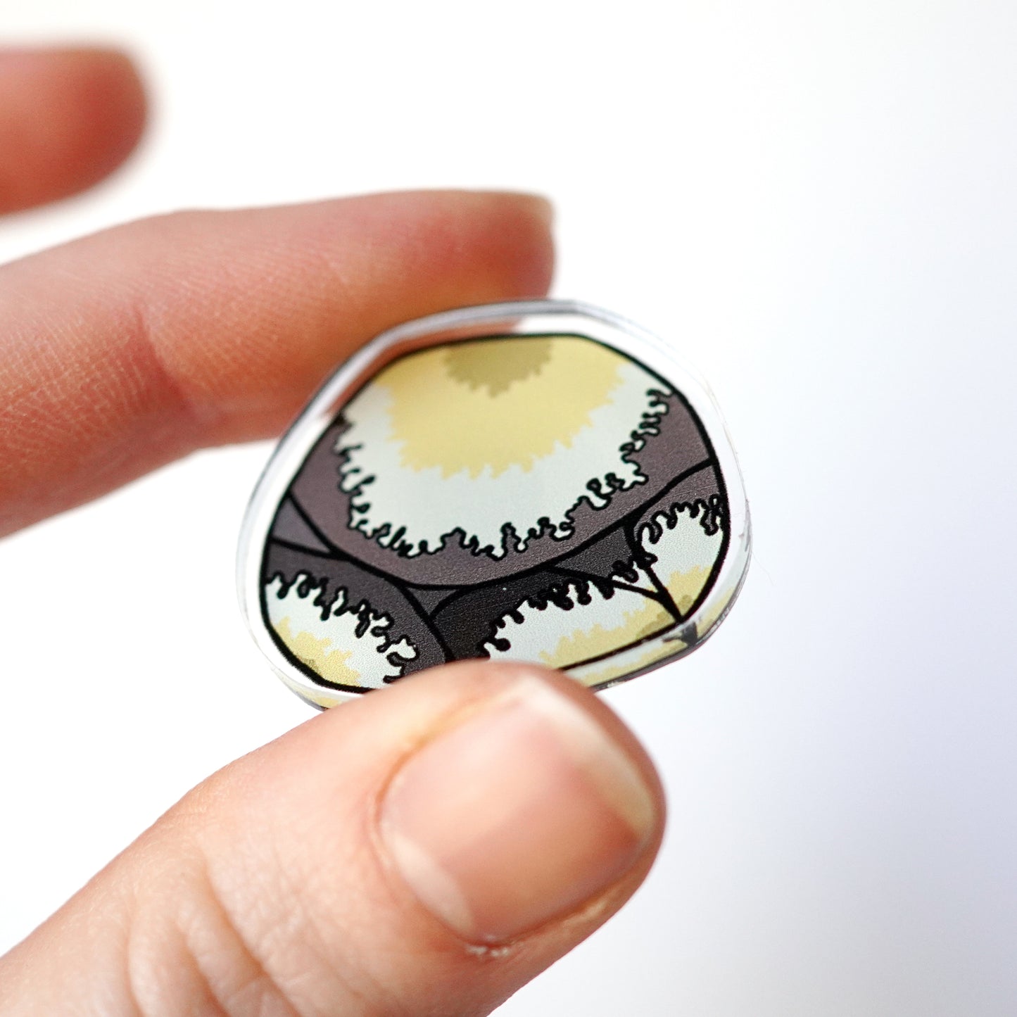 Lichen Rock Eco-Friendly Acrylic Pin