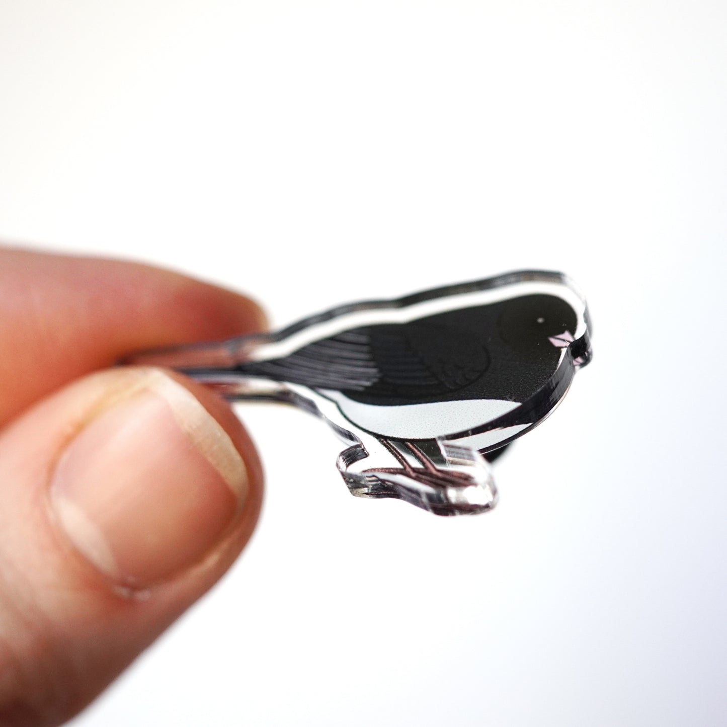 Dark Eyed Junco Acrylic Pin