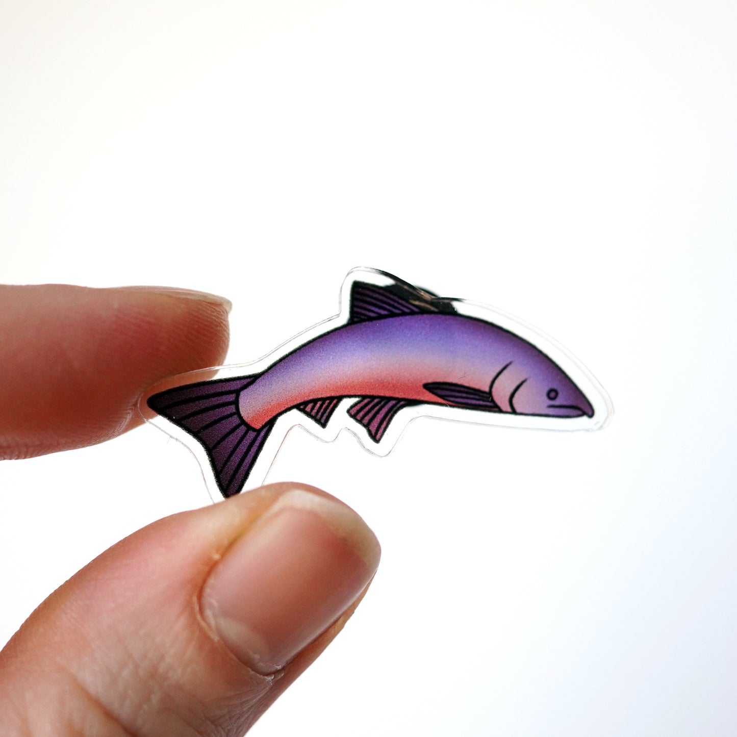 Coho Salmon Eco-Friendly Acrylic Pin
