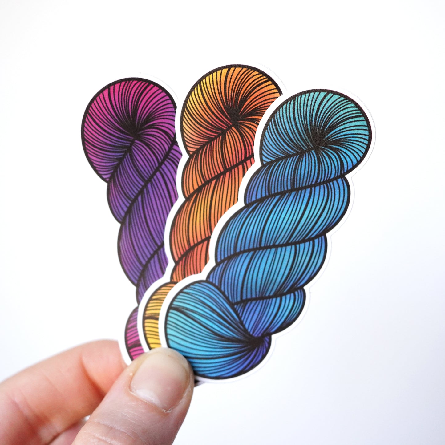 Yarn Skein Sticker Orange