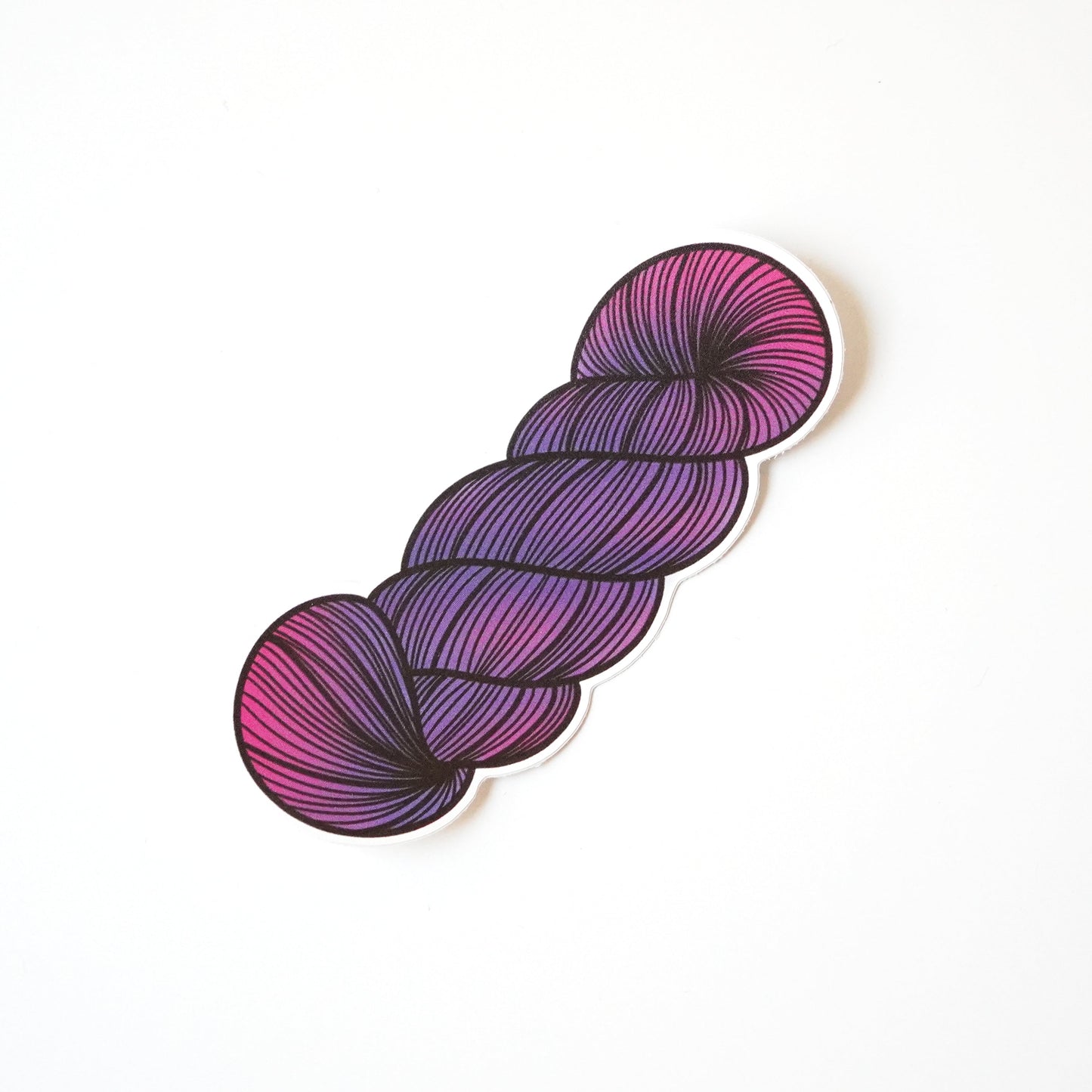 Yarn Skein Sticker Purple