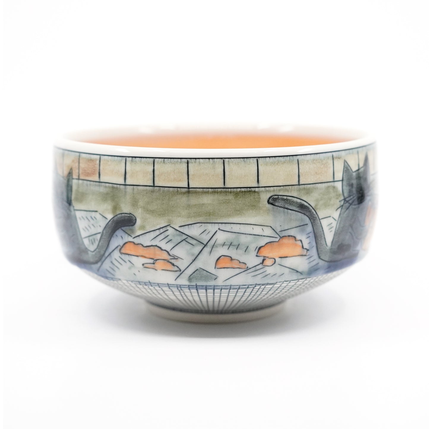 Cats Carving Pumpkins Bowl