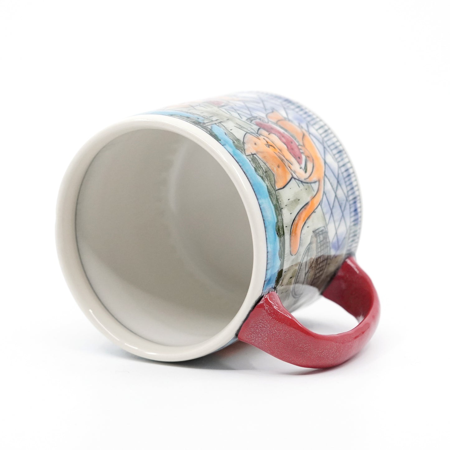 Cats Having a Watermelon Picnic Mug