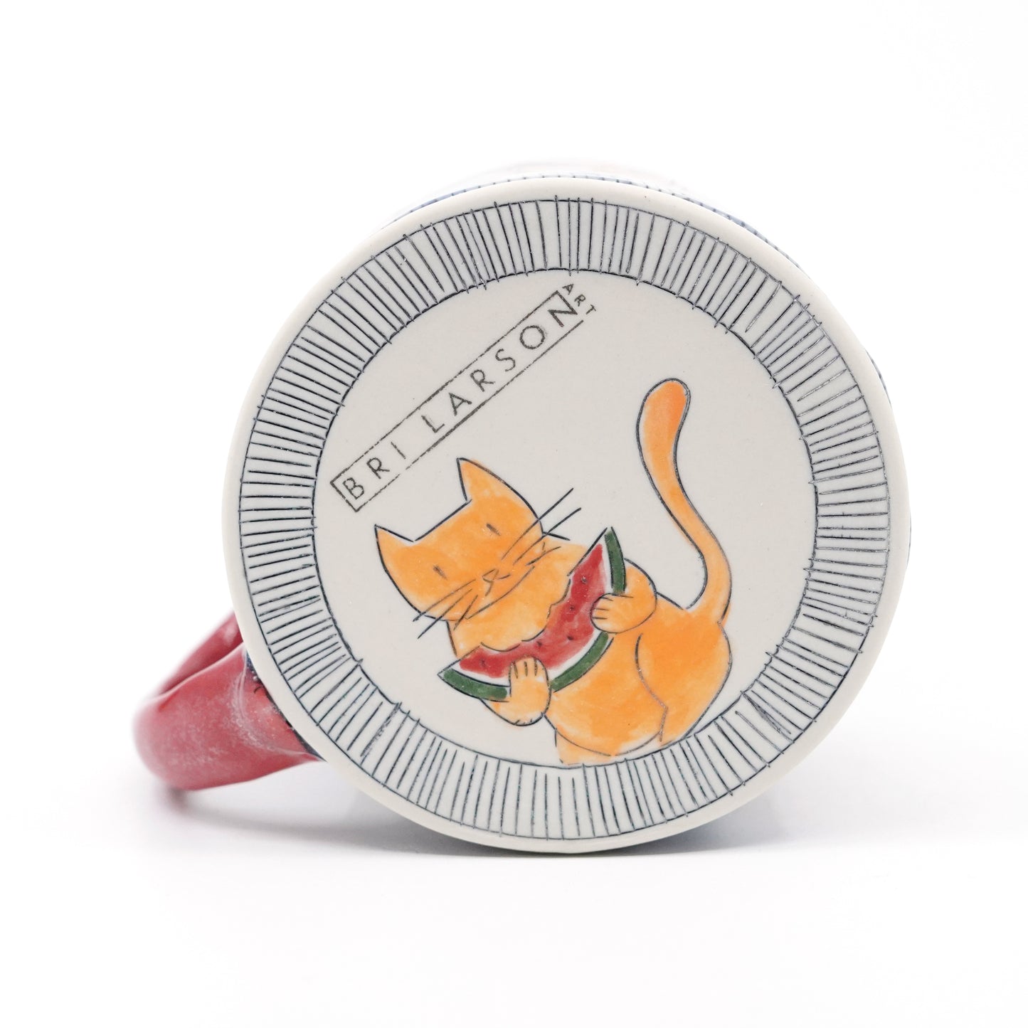Cats Having a Watermelon Picnic Mug