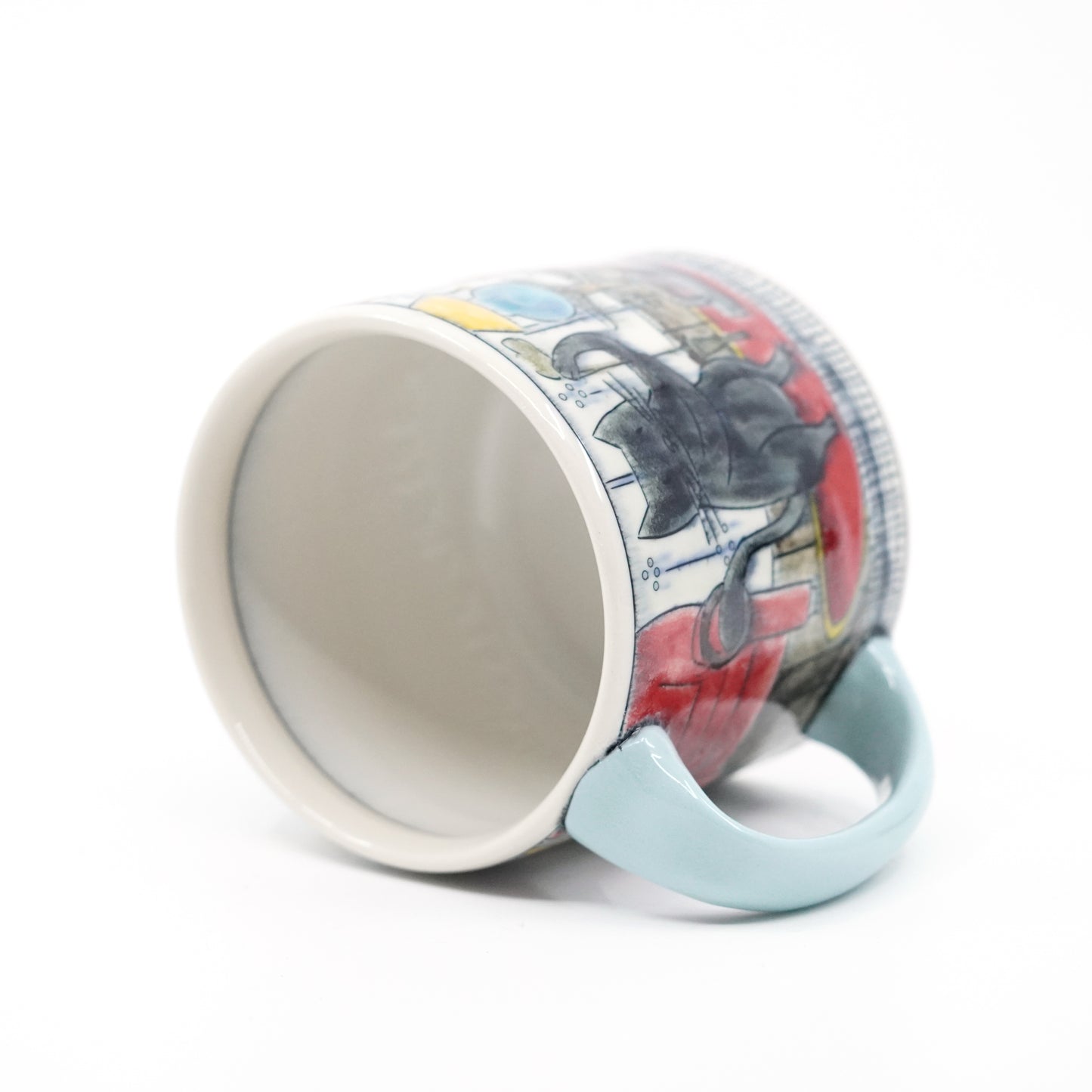 Cats Knitting and Spinning Mug