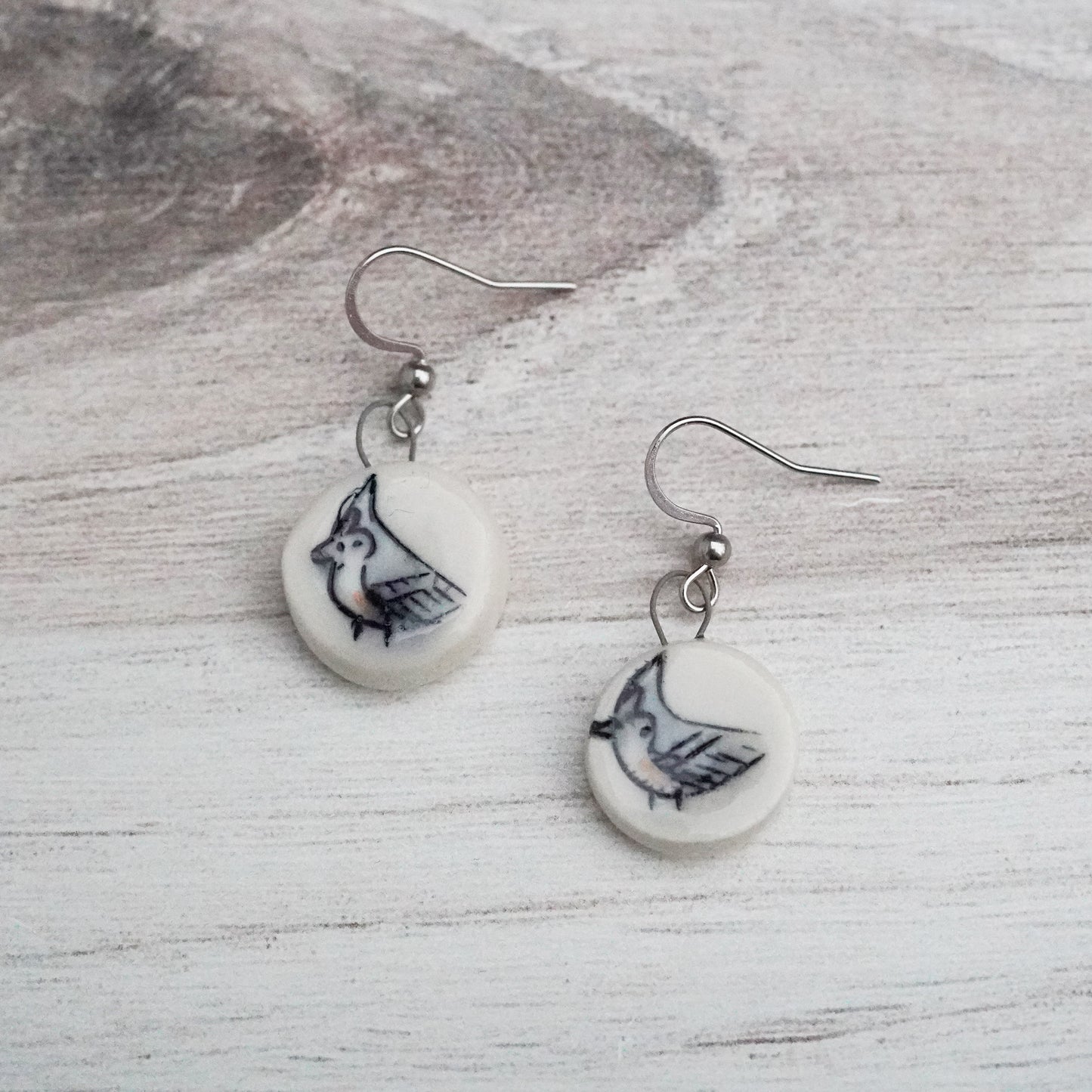 Tufted Titmouse Earrings