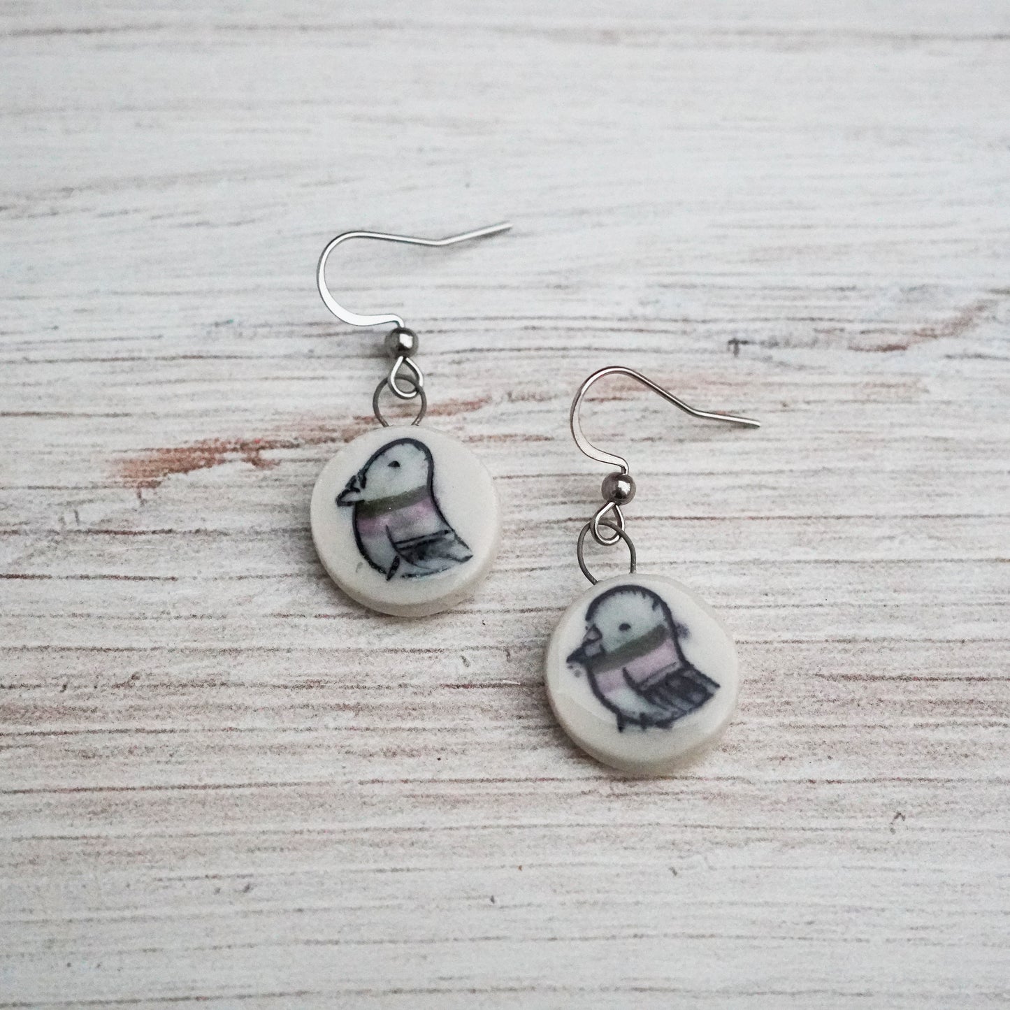 Pigeon Earrings
