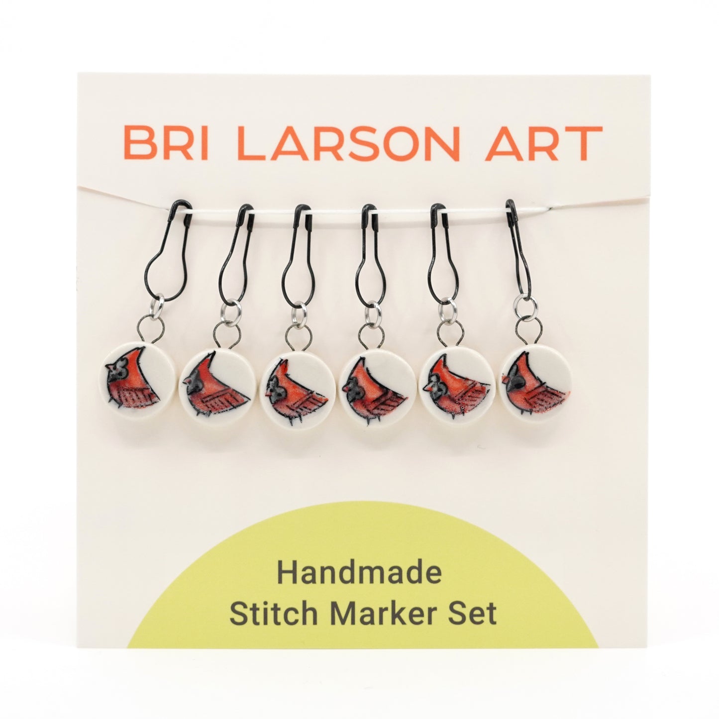 Cardinal Stitch Marker Set - Pin Version