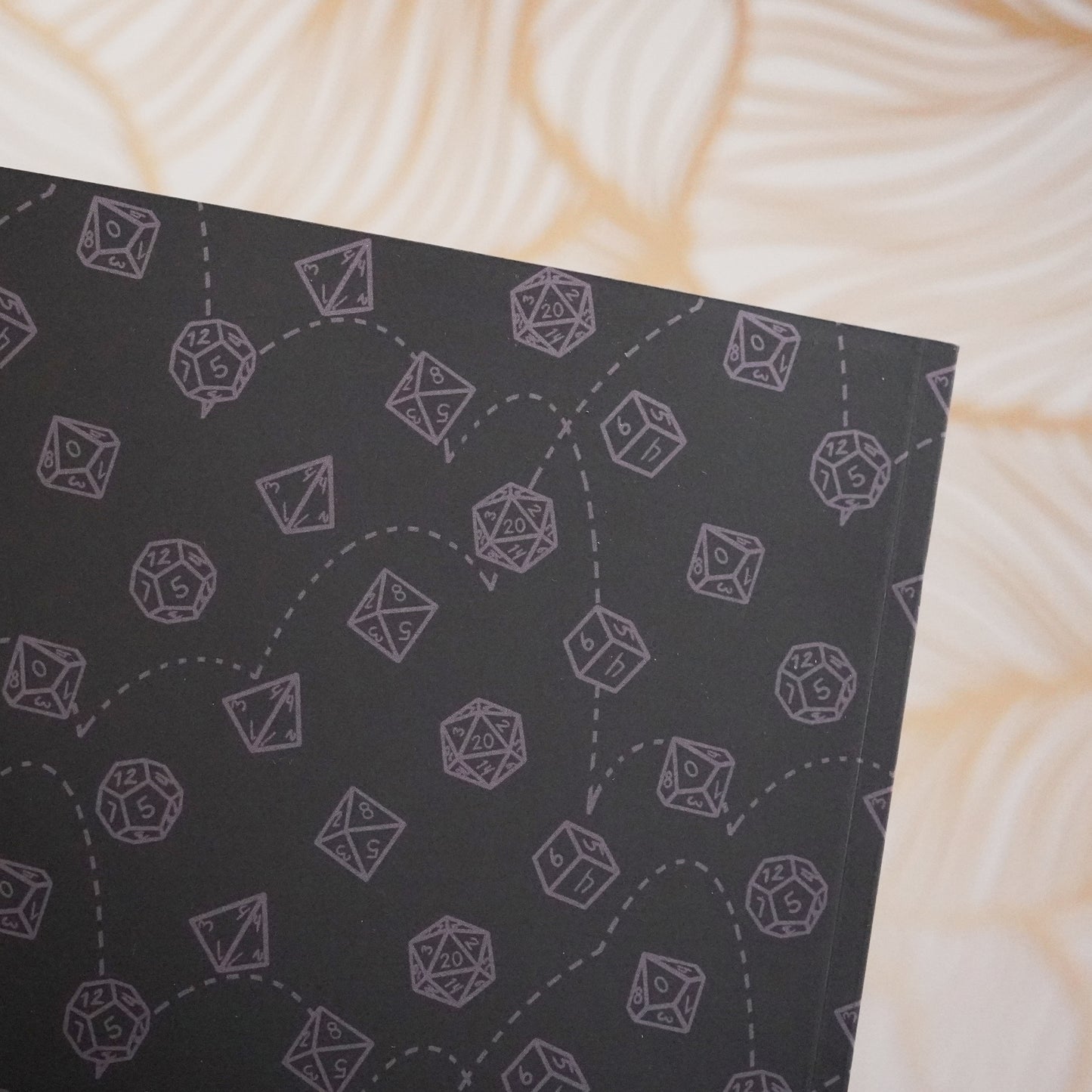 Dice Set Notebook Black and Lavender