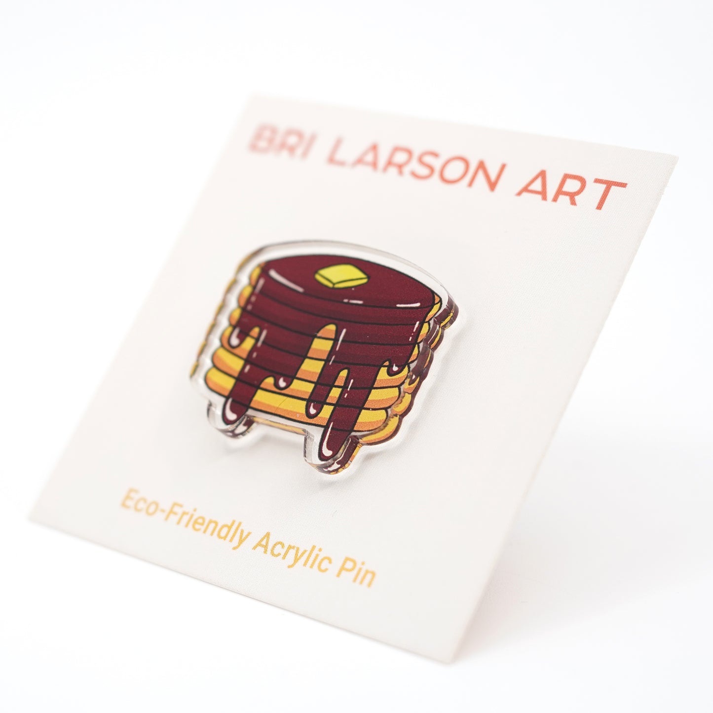 Pancake Stack Eco-Friendly Acrylic Pin