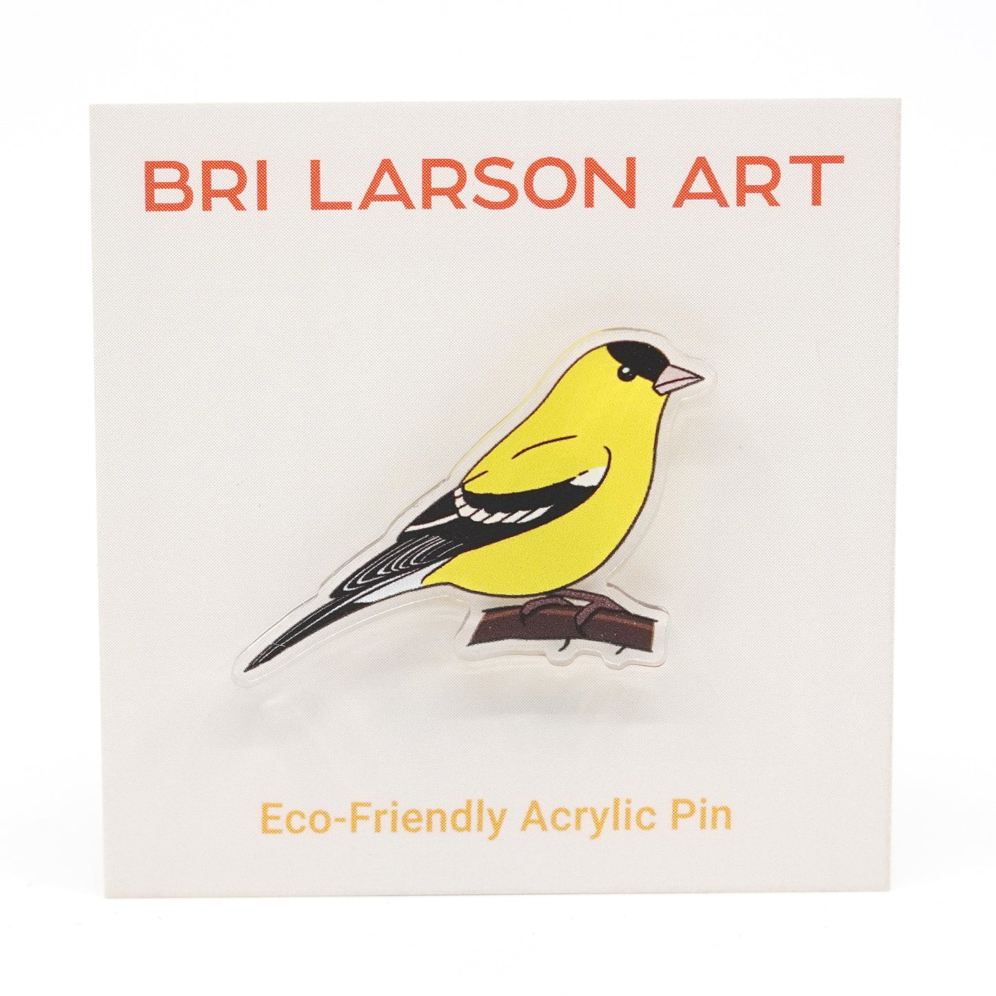Goldfinch Acrylic Pin