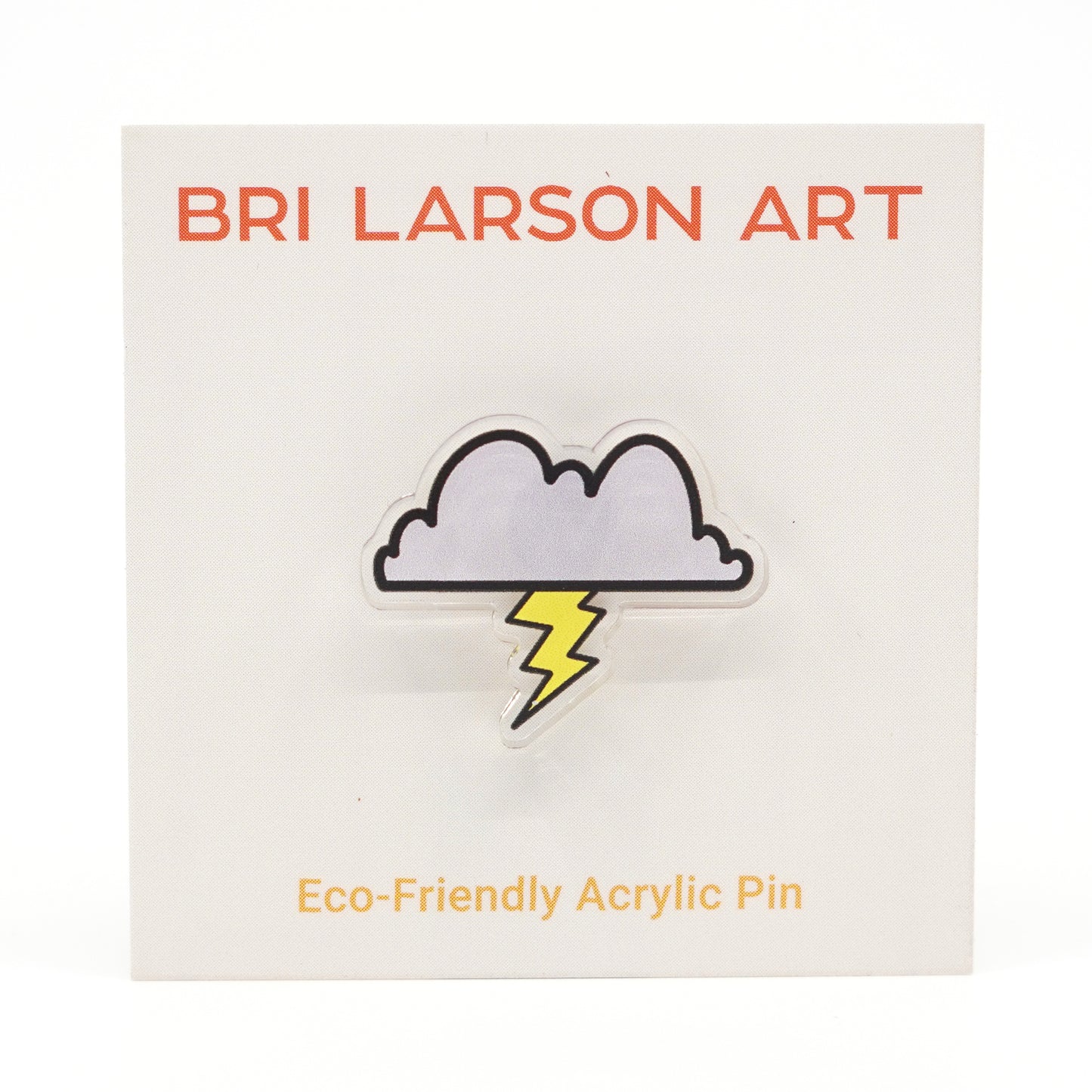 Thunderstorm Cloud Eco-Friendly Acrylic Pin