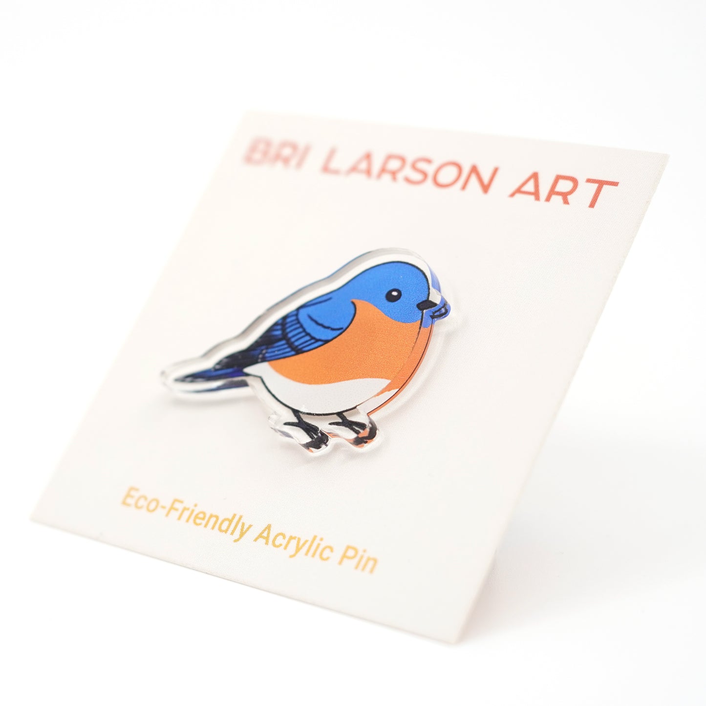 Bluebird Acrylic Pin
