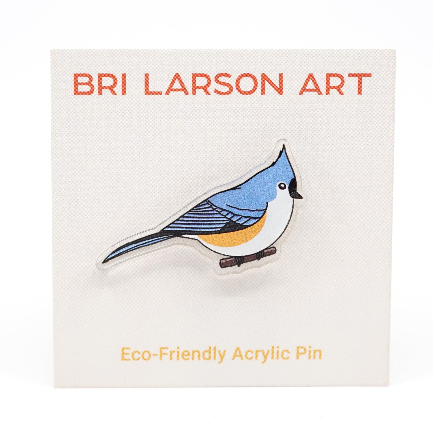 Tufted Titmouse Acrylic Pin