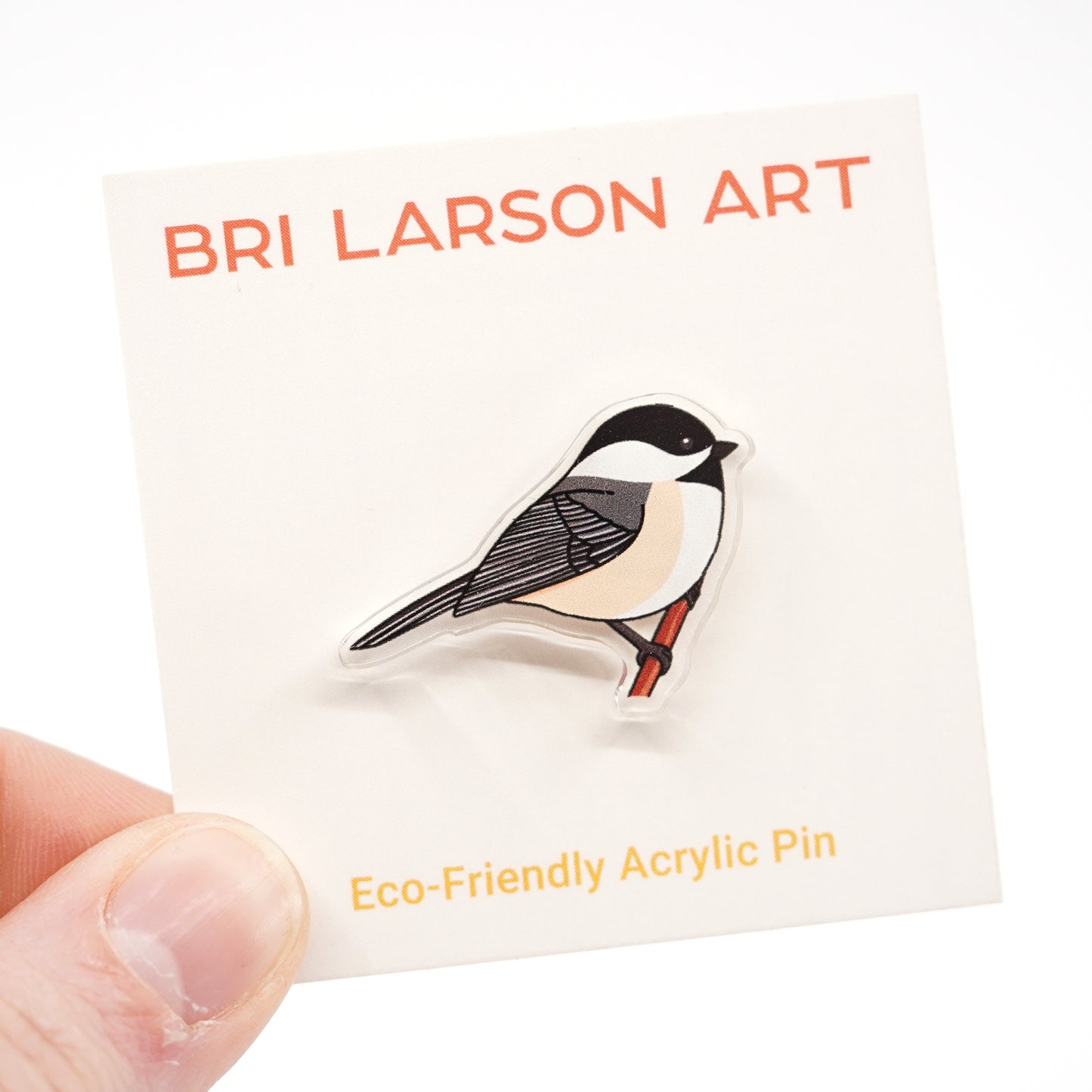 Chickadee Acrylic Pin