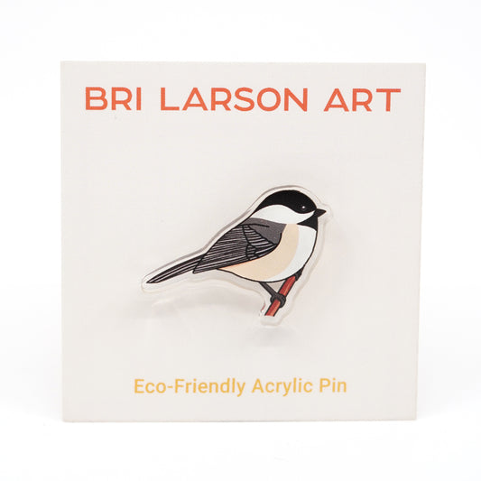 Chickadee Acrylic Pin