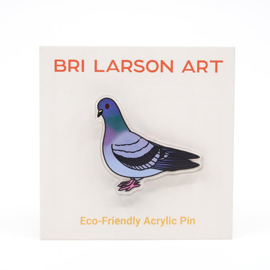 Pigeon Acrylic Pin