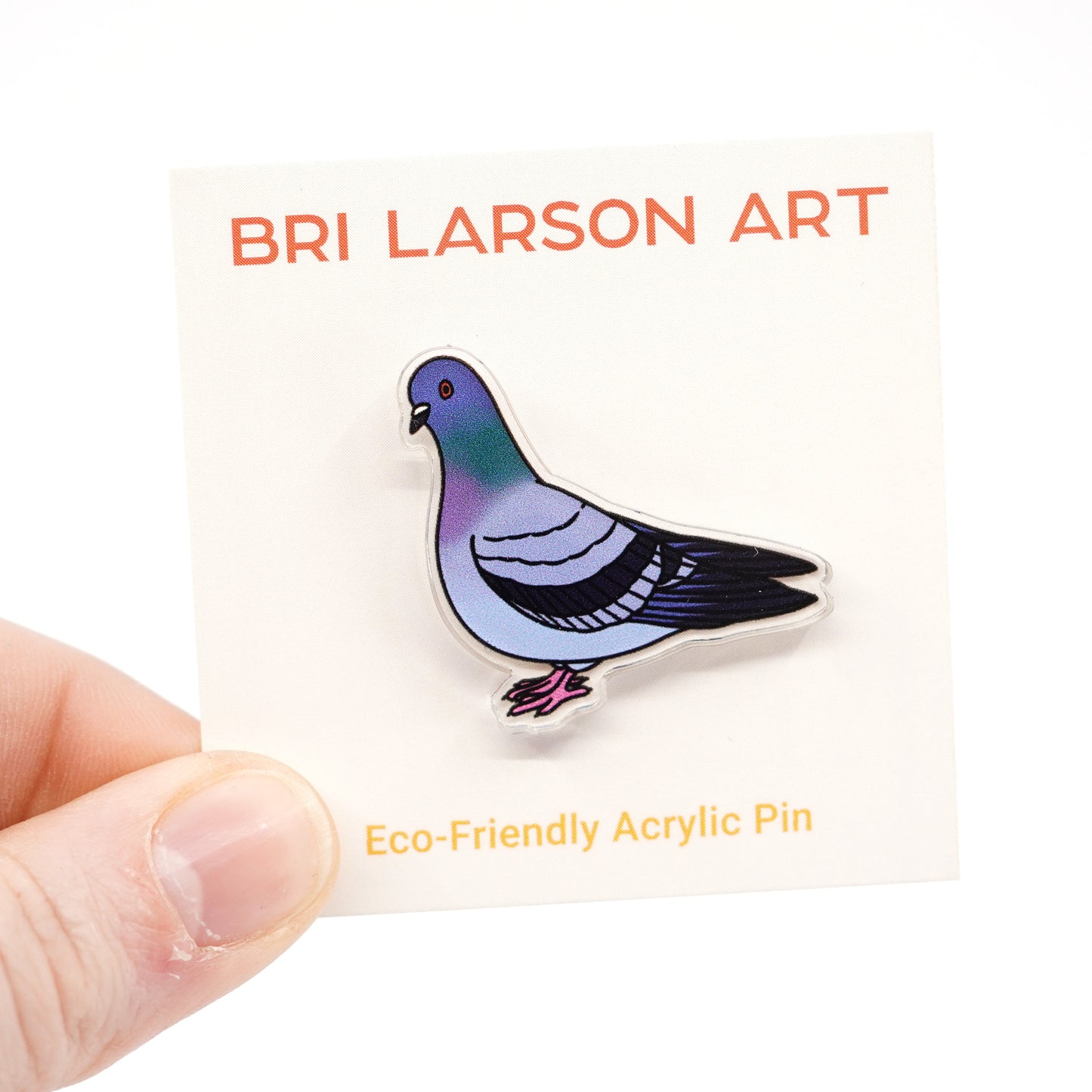 Pigeon Acrylic Pin