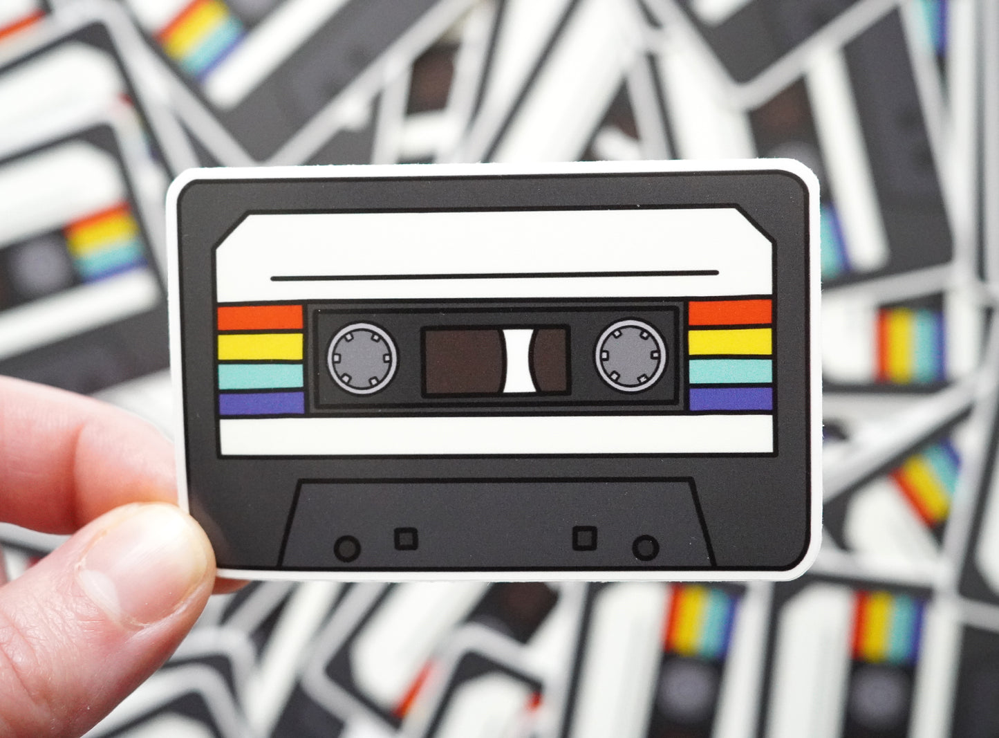 Cassette Tape Clear Sticker
