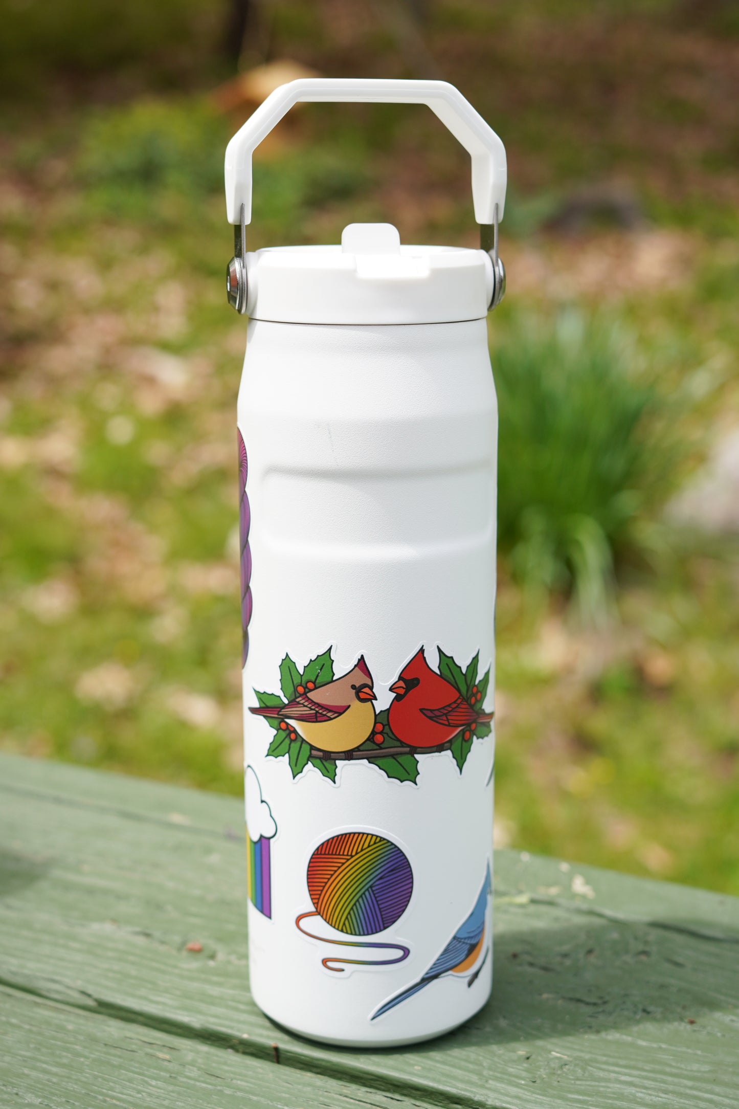 Rainbow Yarn Ball Sticker
