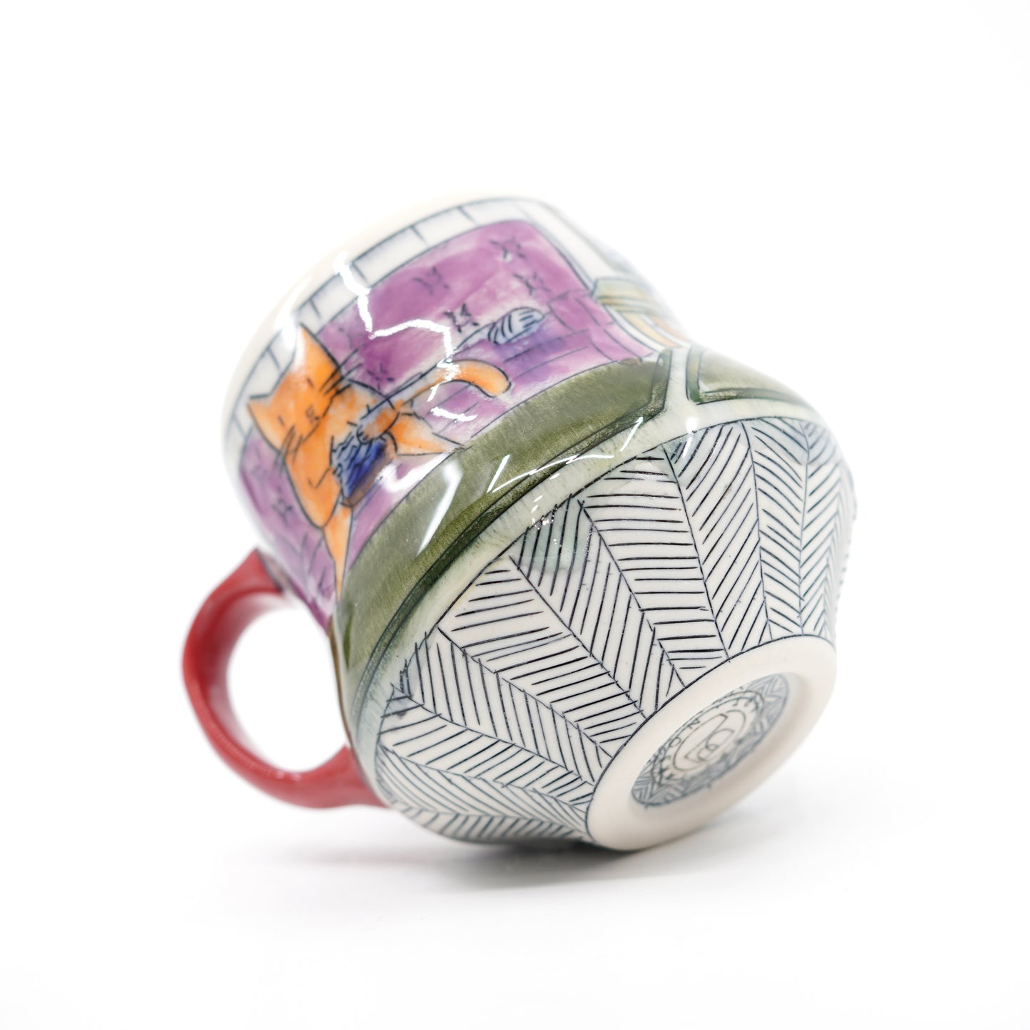 Cats Knitting Mug