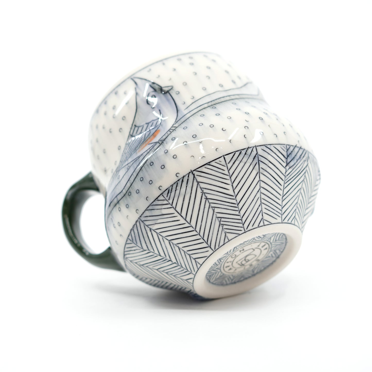 Snowy Tufted Titmouse Mug