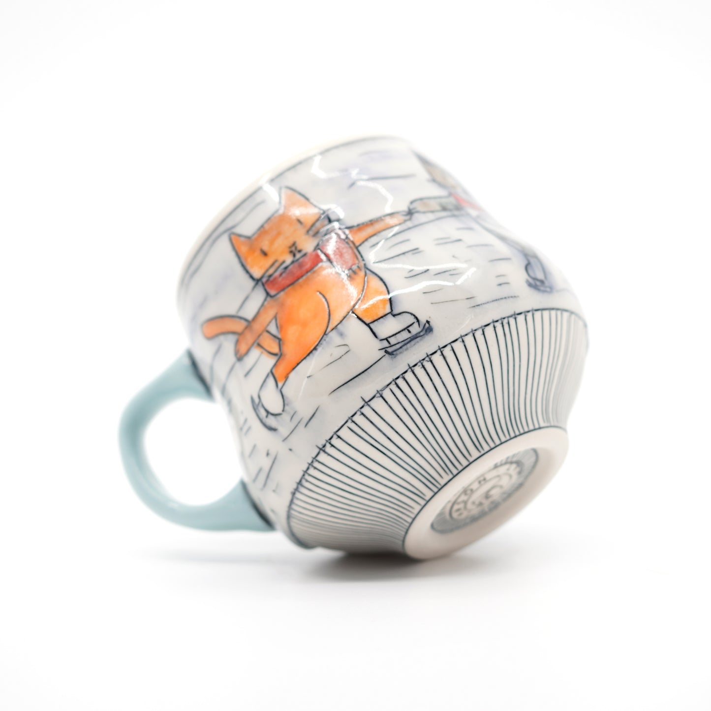 Cats Ice Skating Mug
