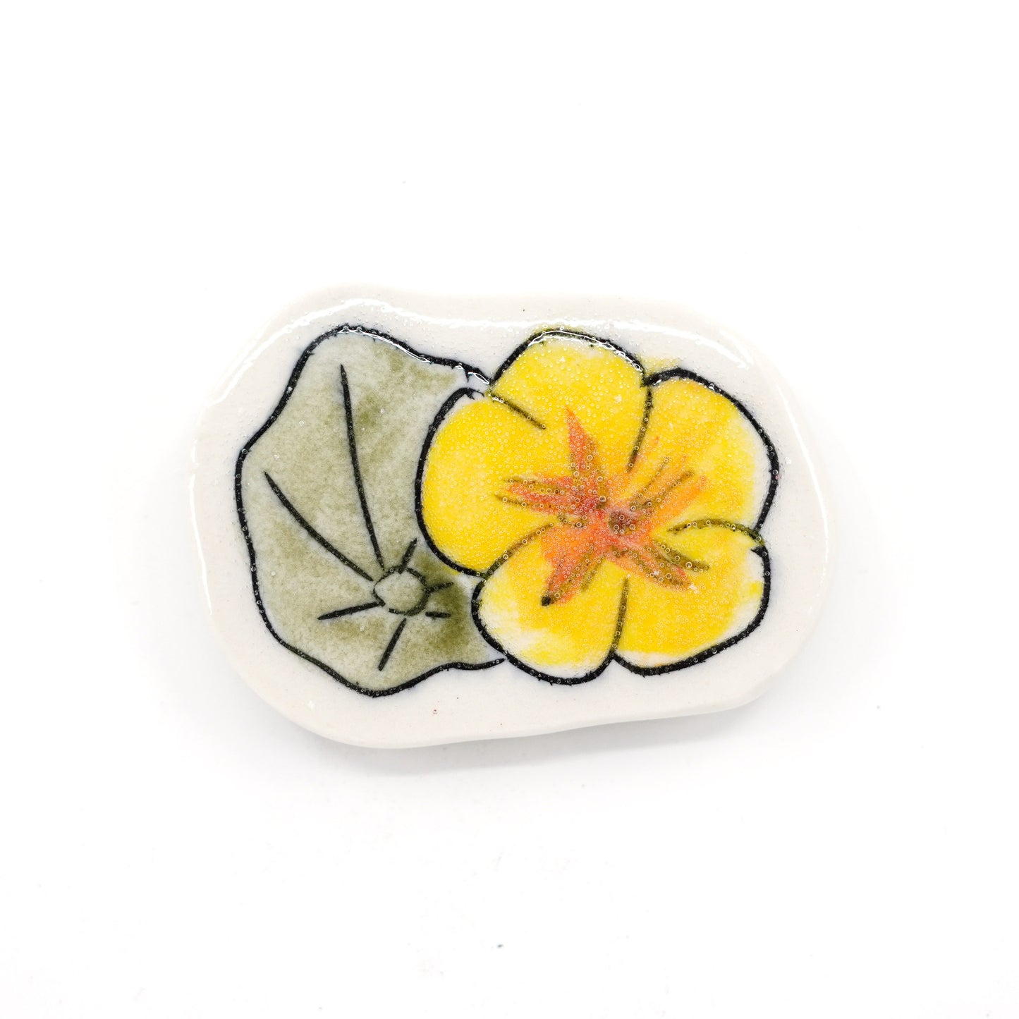 Yellow Nasturtium Magnet