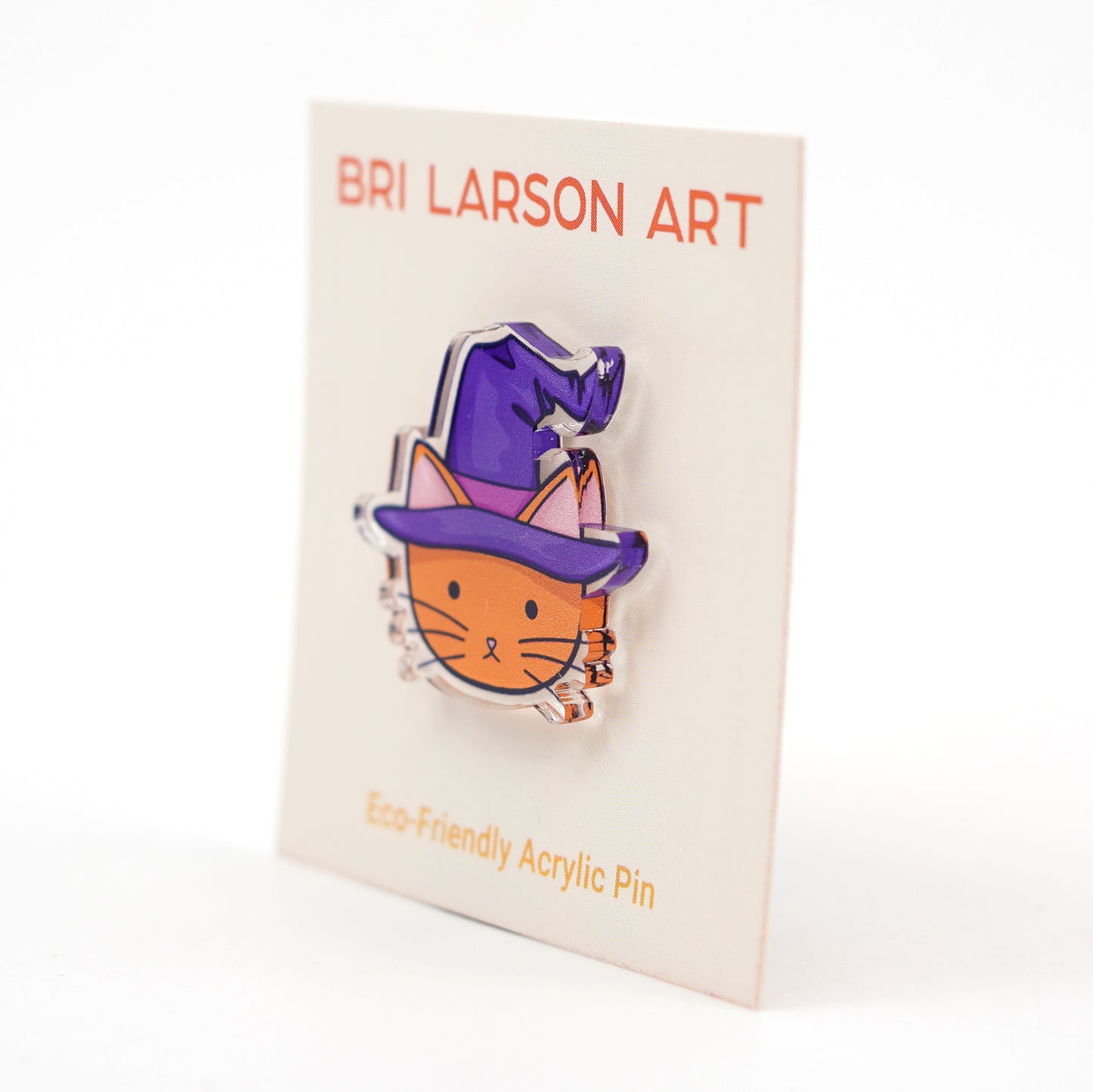 Witch Cat Acrylic Pin