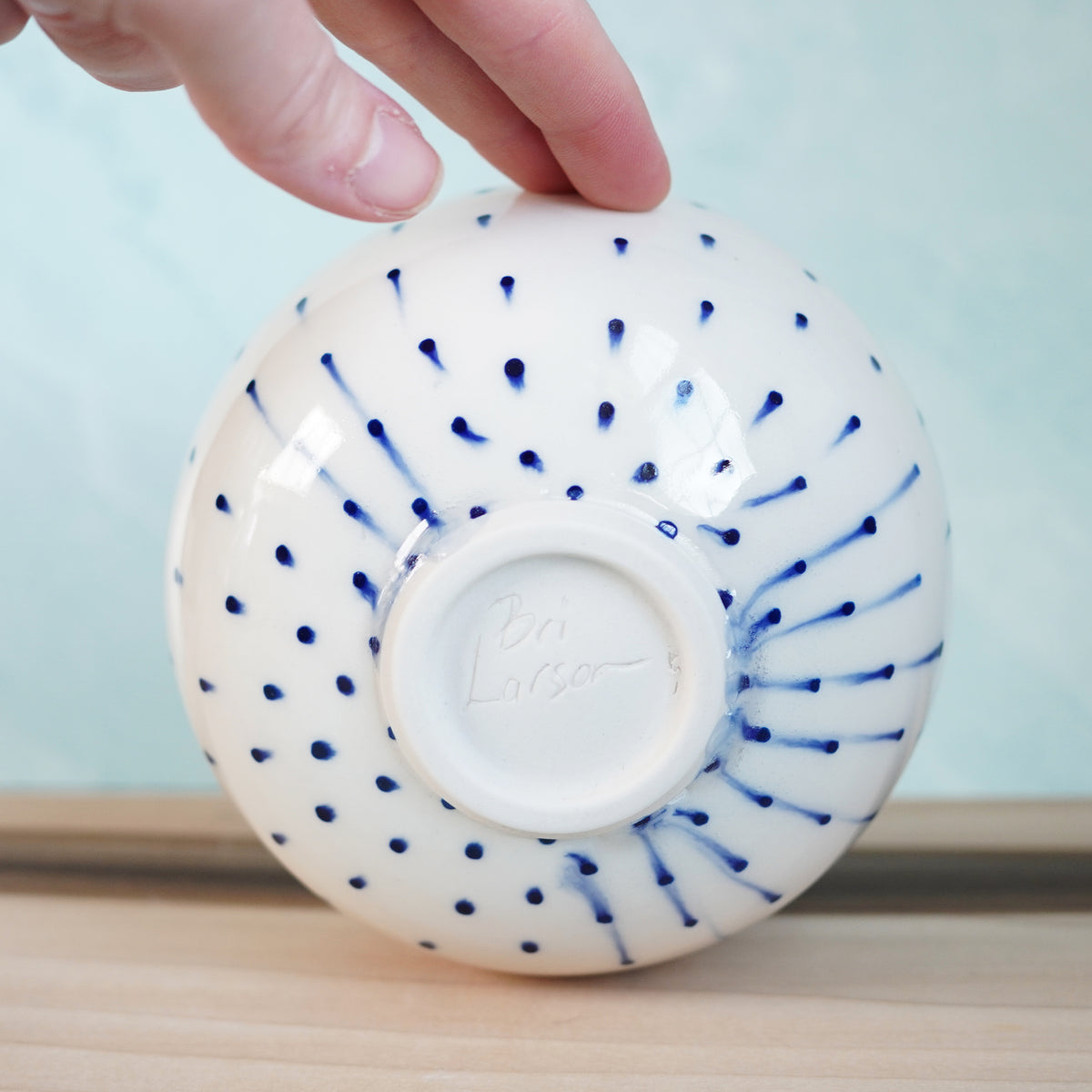 Dot Pot - Drippy Blue Bowl