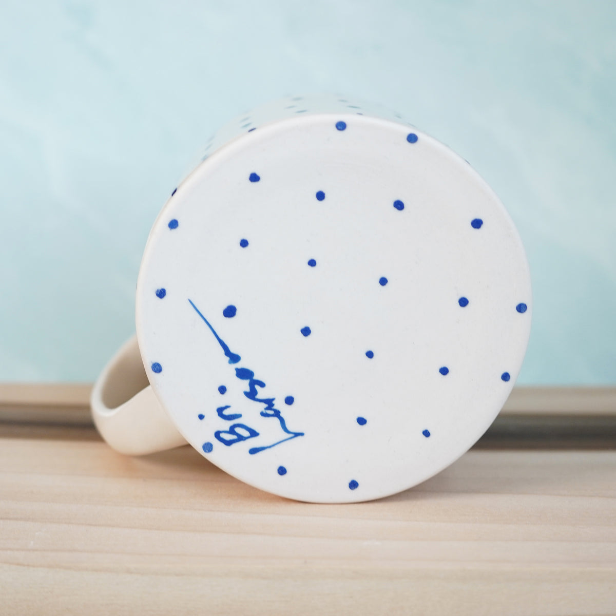 Dot Pot - Drippy Blue Mug