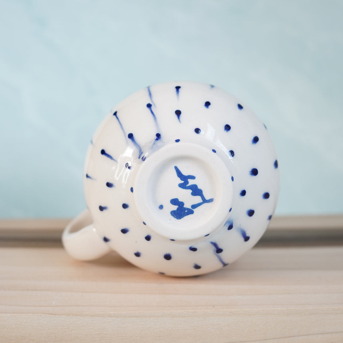 Dot Pot - Drippy Blue Mug