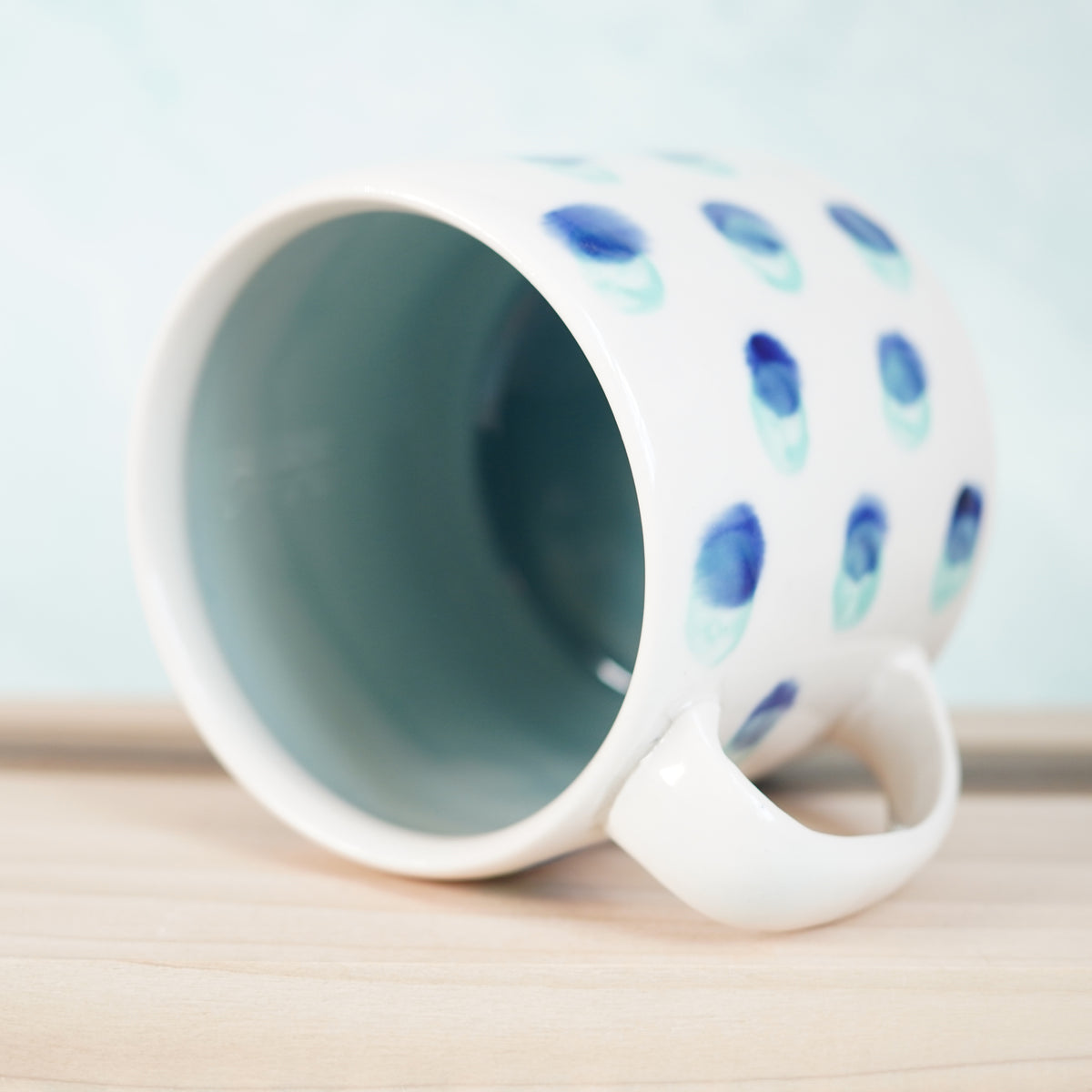 Dot Pot - Teal and Blue Mug