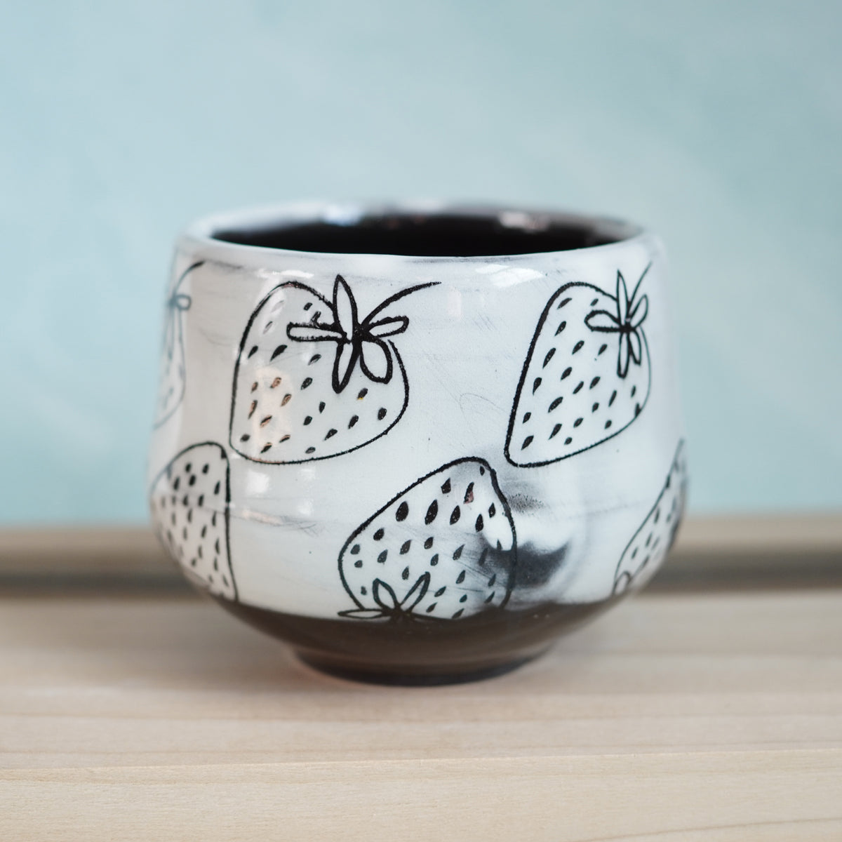 Black & White Strawberry Mug