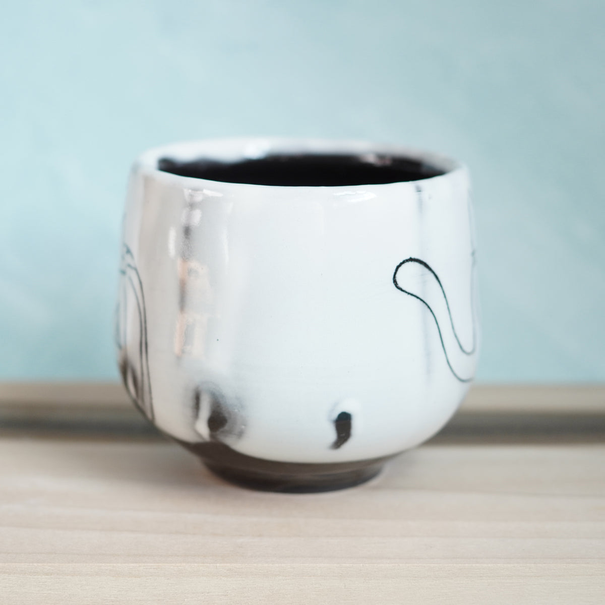 Black & White Cats Pumpkin Mug
