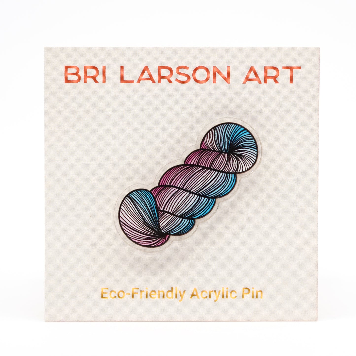 Yarn Skein Eco-Friendly Acrylic Pin / Transcend
