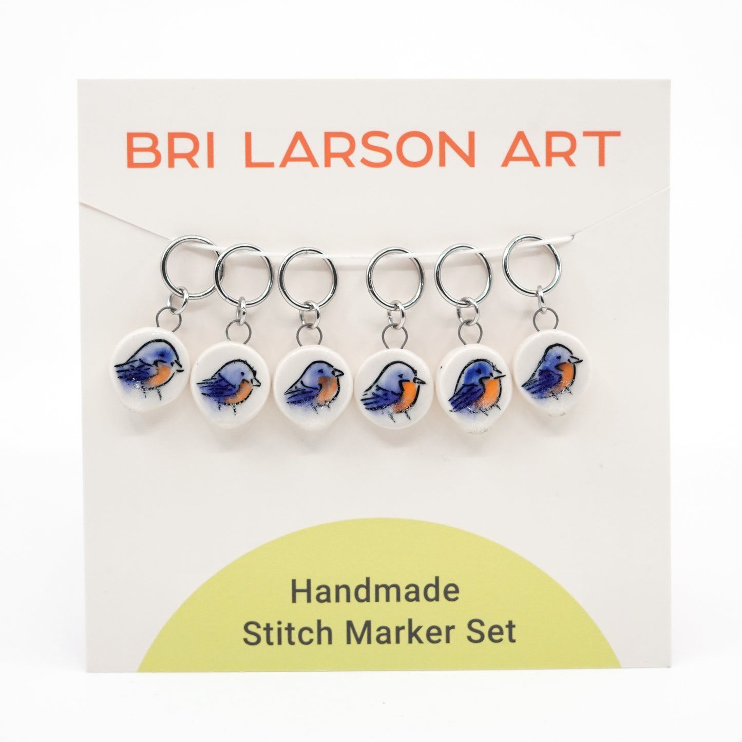 Bluebird Stitch Marker Set