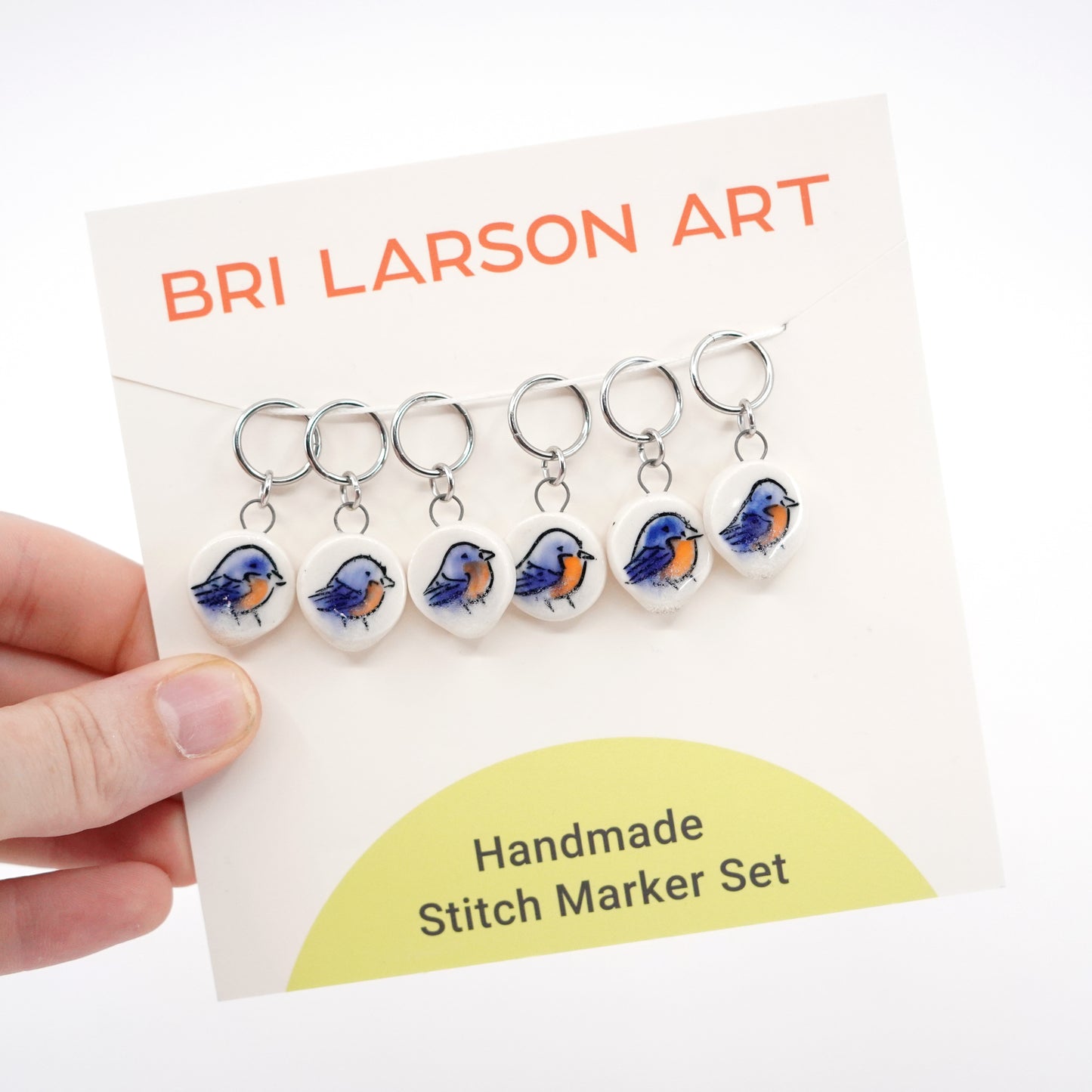 Bluebird Stitch Marker Set