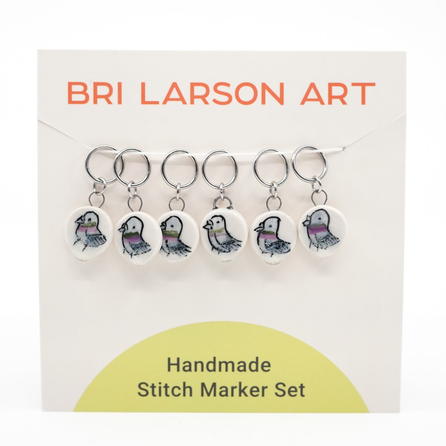 Pigeon Stitch Marker Set