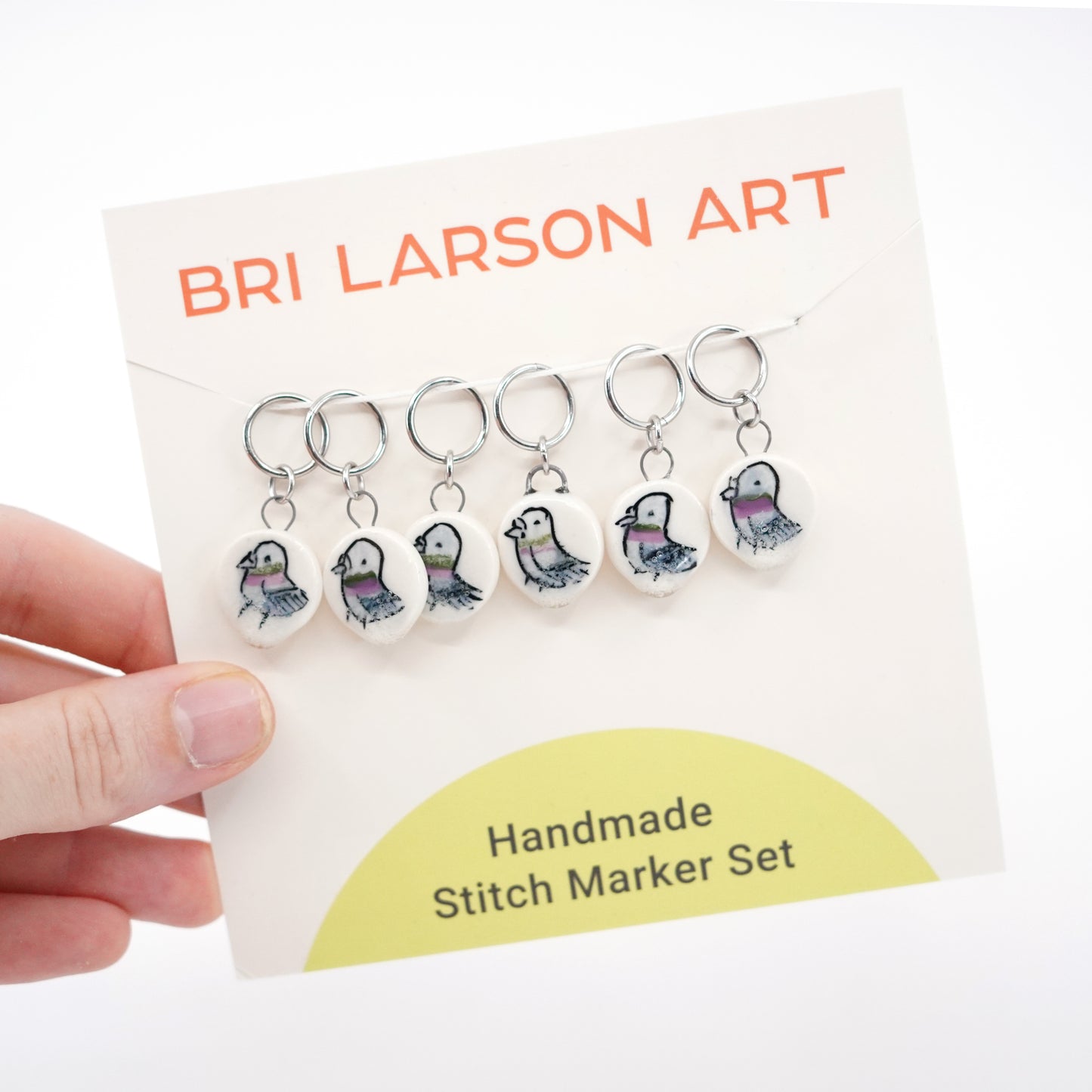Pigeon Stitch Marker Set