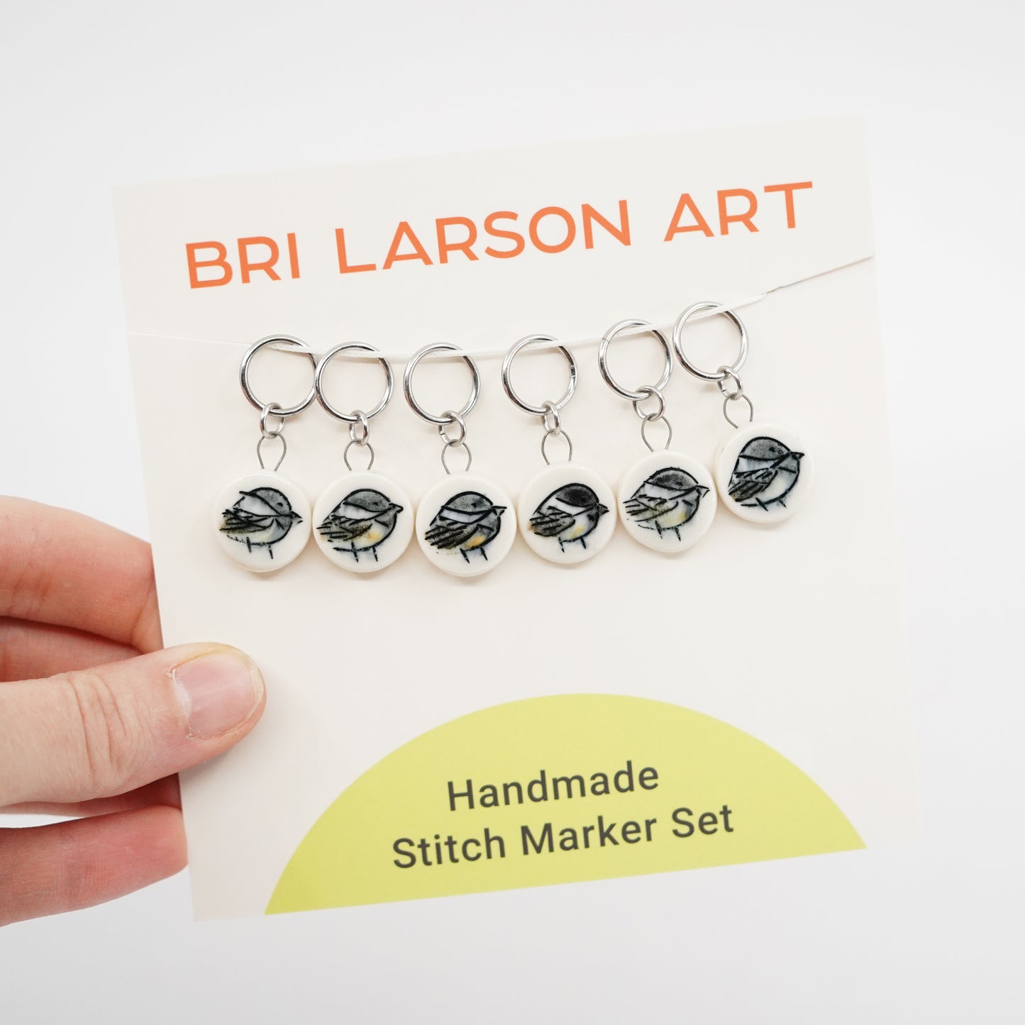Chickadee Stitch Marker Set
