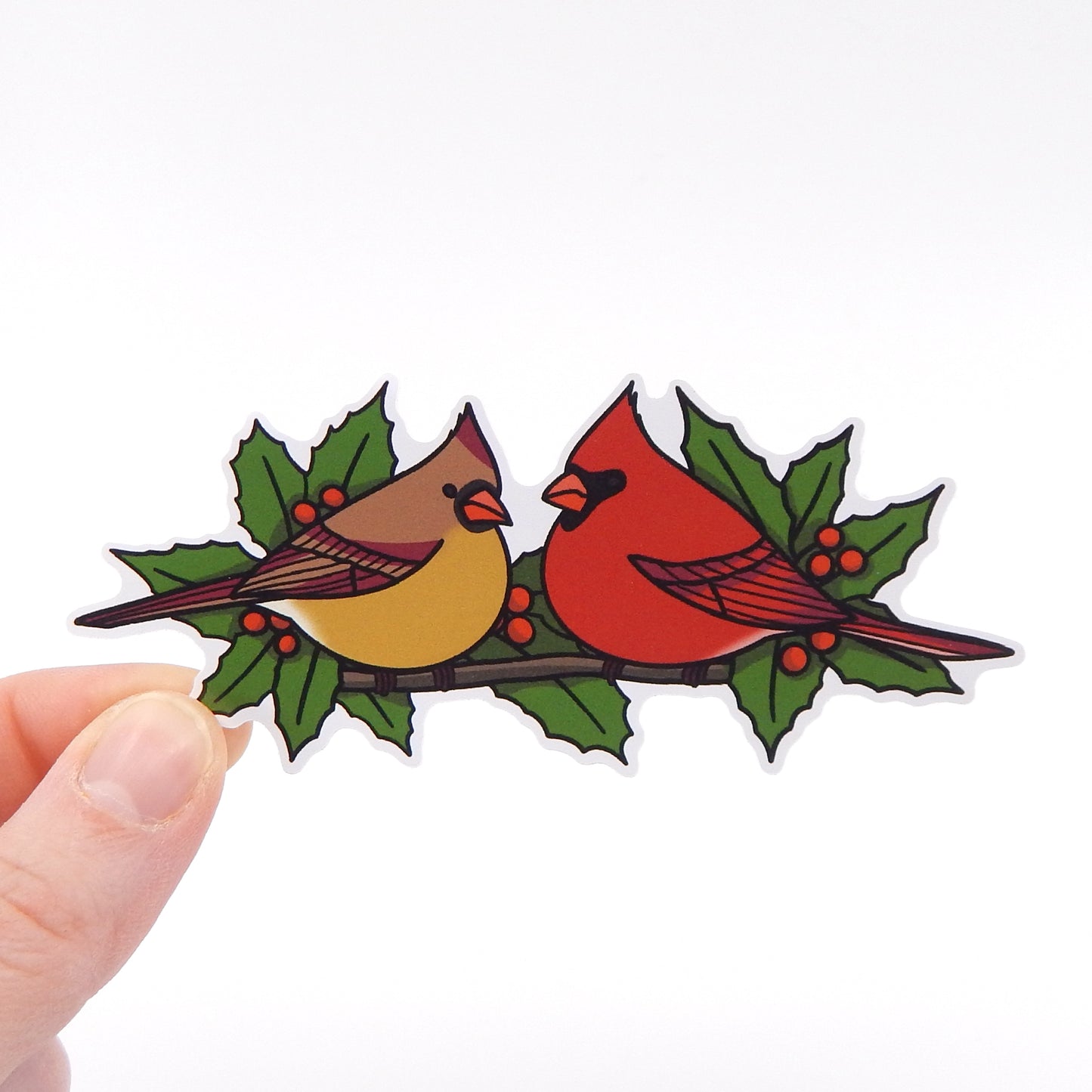 Pair of Cardinals Sticker