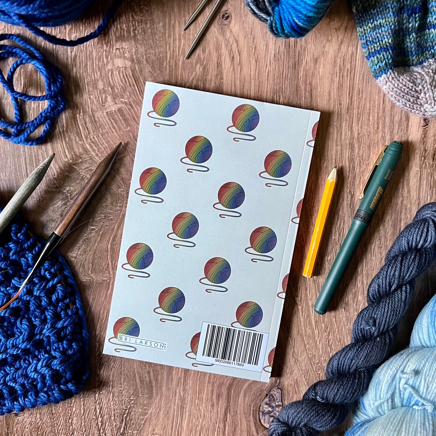 Rainbow Yarn Ball Notebook