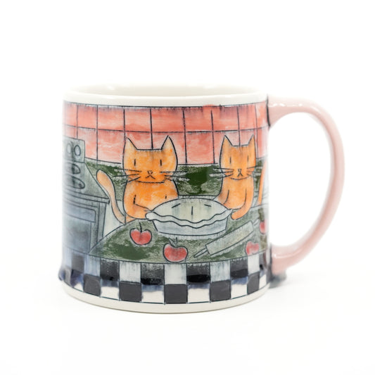 Cats Baking Apple Pie Mug [SECOND]