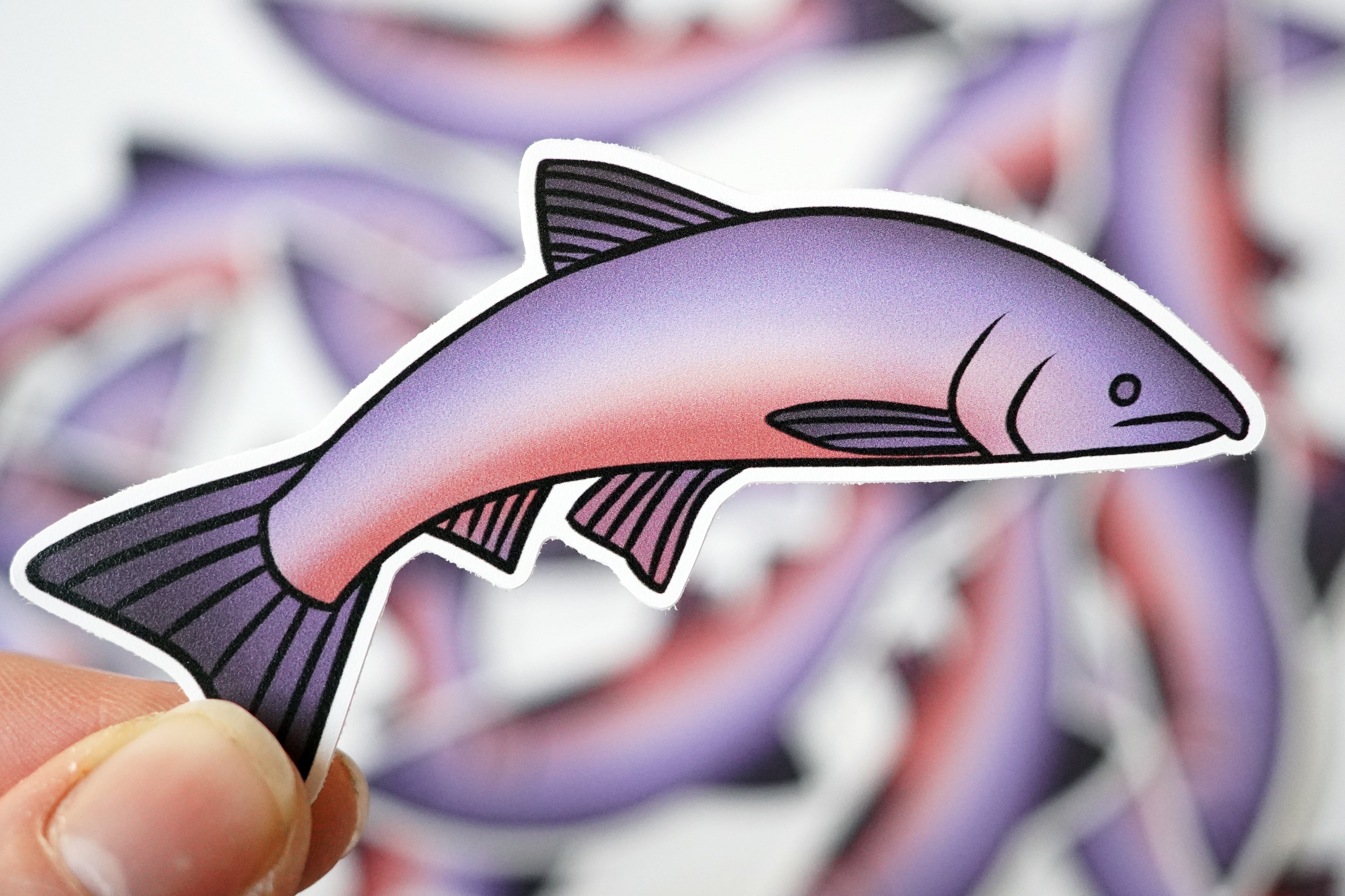 Malmon Sticker Coho Salmon Sticker – Bri Larson Art