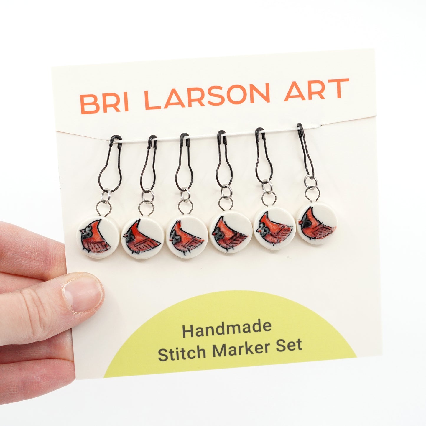 Cardinal Stitch Marker Set - Pin Version