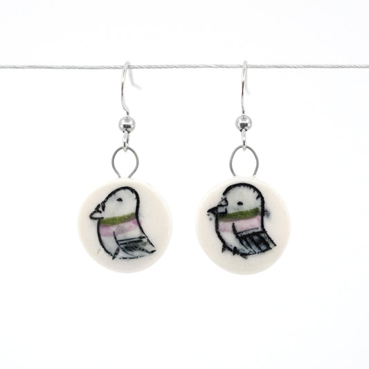 Pigeon Earrings