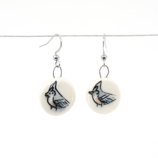 Tufted Titmouse Earrings
