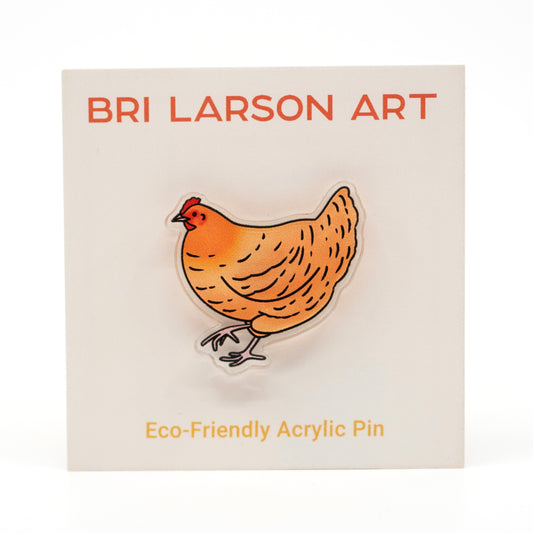 Chicken Acrylic Pin