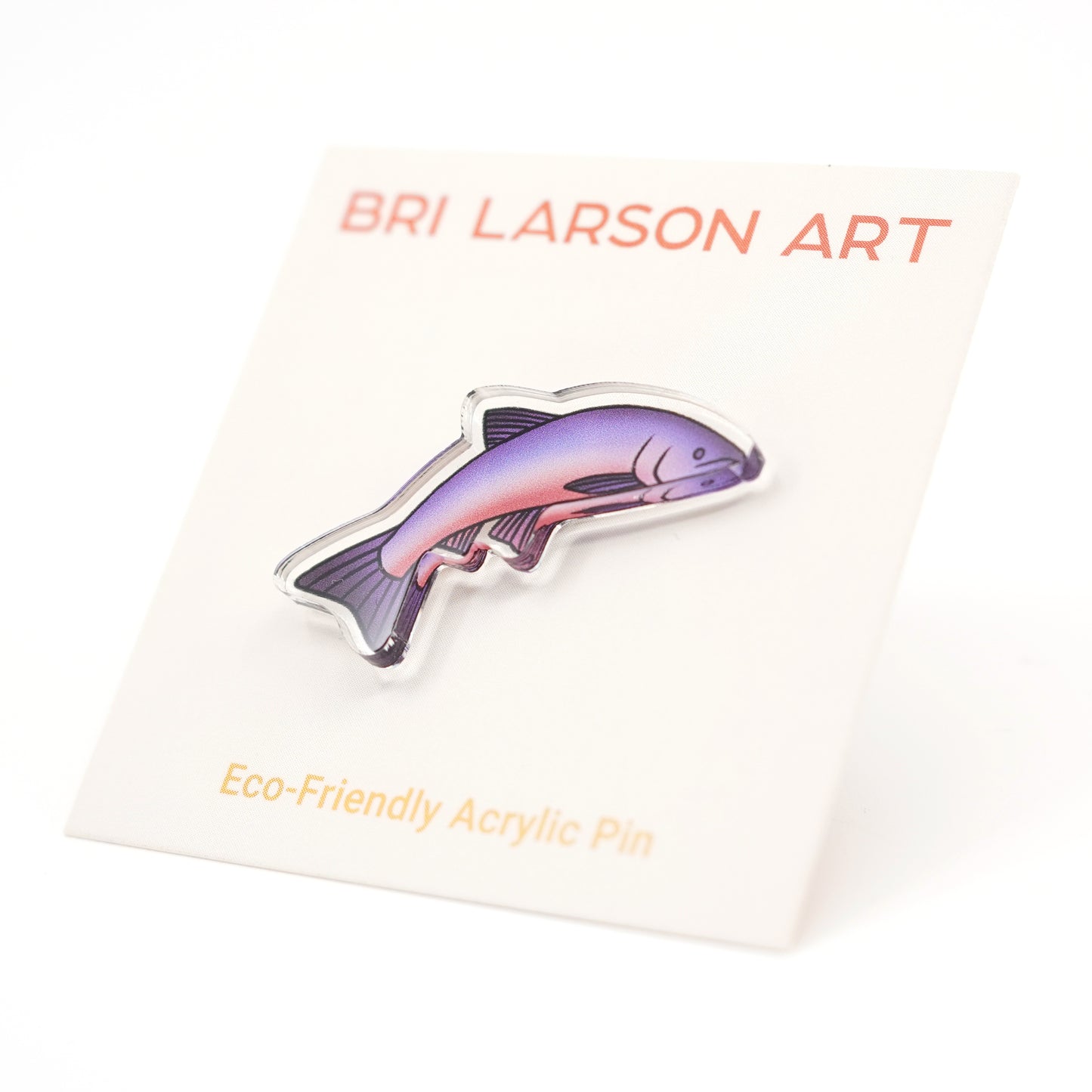 Coho Salmon Eco-Friendly Acrylic Pin